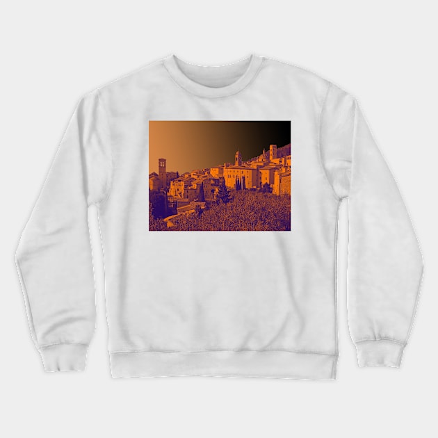 Sunrise in Assisi, Italy Crewneck Sweatshirt by vadim19